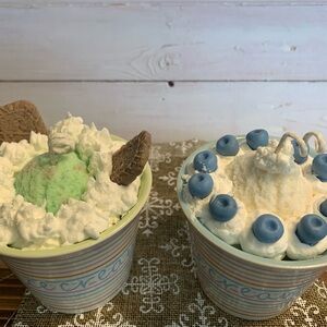 Ice cream scented candles